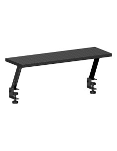 Mars Gaming MGDS, Soporte Elevador Monitor, Eleva el Monitor 17cm, Soporte de Mesa Ergonómico en Acero, Tablero Fibra Carbono