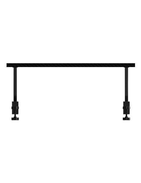 Mars Gaming MGDS, Soporte Elevador Monitor, Eleva el Monitor 17cm, Soporte de Mesa Ergonómico en Acero, Tablero Fibra Carbono
