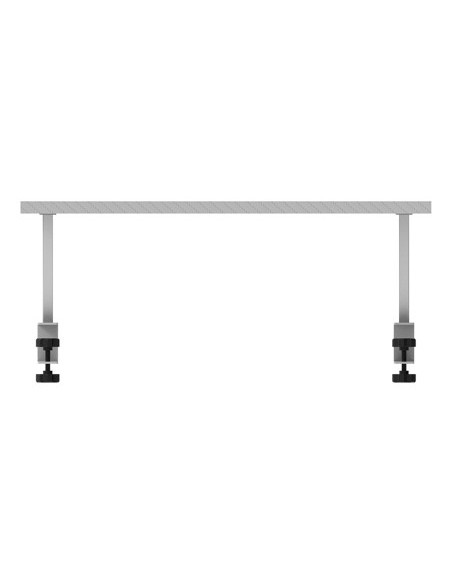 Mars Gaming MGDS, Soporte Elevador Monitor, Eleva el Monitor 17cm, Soporte de Mesa Ergonómico en Acero, Tablero Fibra Carbono
