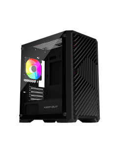KeepOut XC-220 GLASS carcasa de ordenador Negro