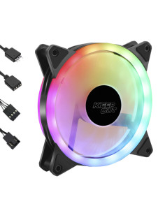 KeepOut XFC-120SR sistema de refrigeración para ordenador Carcasa del ordenador Ventilador 12 cm Negro