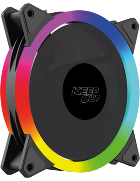 KeepOut XFC-120SR sistema de refrigeración para ordenador Carcasa del ordenador Ventilador 12 cm Negro