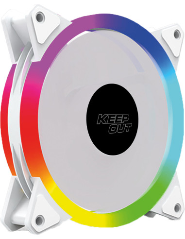 KeepOut XFC-120SRW sistema de refrigeración para ordenador Carcasa del ordenador Ventilador 12 cm Negro