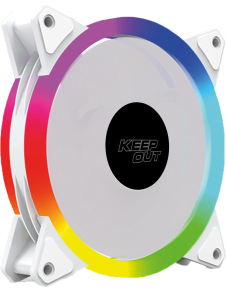 KeepOut XFC-120SRW sistema de refrigeración para ordenador Carcasa del ordenador Ventilador 12 cm Negro