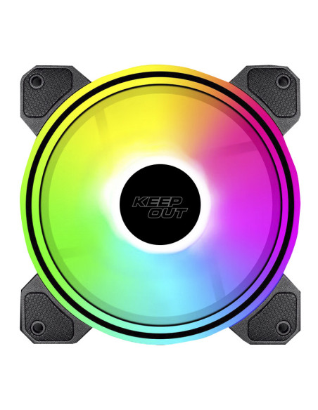 KeepOut XFC-120DR sistema de refrigeración para ordenador Carcasa del ordenador Ventilador 12 cm Negro