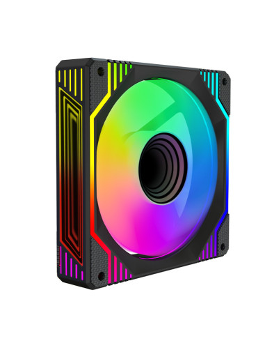 KeepOut XFC-120DRM sistema de refrigeración para ordenador Carcasa del ordenador Ventilador 12 cm Negro