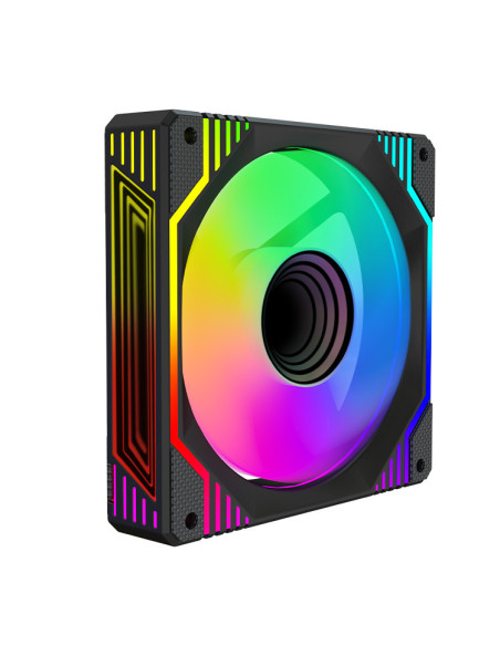 KeepOut XFC-120DRM sistema de refrigeración para ordenador Carcasa del ordenador Ventilador 12 cm Negro