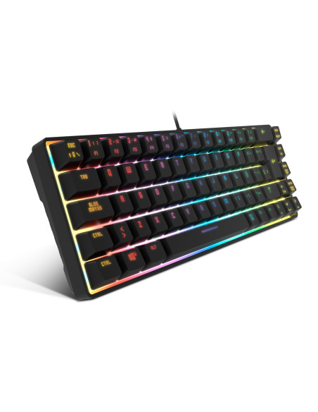 Krom Kalista teclado Juego USB Negro
