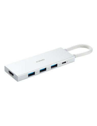Xiaomi XMDS05YM base para portátil y replicador de puertos Alámbrico USB 3.2 Gen 1 (3.1 Gen 1) Type-A + Type-C Blanco
