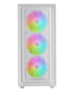 Mars Gaming MC-AIR, Caja Gaming ATX, 4x Ventiladores FRGB Rainbow 120mm, Panel Frontal Mesh, Ventana Lateral Completa Cristal 2