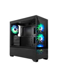 CoolBox GAMING CAJA ATX GA250 VISION USB-C 3.2 GEN1 SIN FTE + 4 VENT. ARGB