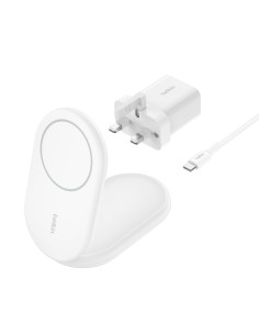 Belkin BoostCharge Auriculares, Smartphone Blanco USB Cargador inalámbrico Carga rápida Interior 2