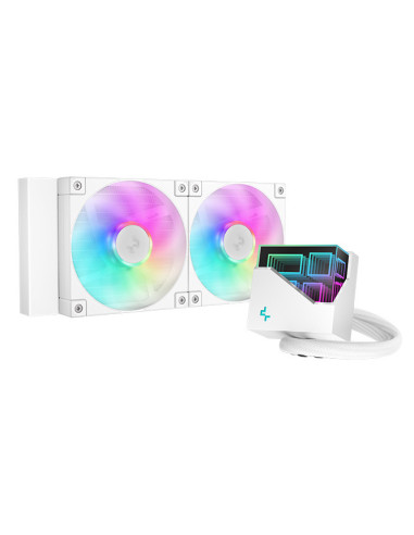 DeepCool LT240 Procesador Sistema de refrigeración líquida todo en uno 12 cm Blanco 1 pieza(s)