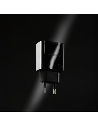 Nanocable Cargador USB-C PD 20W, Negro