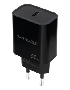 Nanocable Cargador USB-C PD 30W, Negro