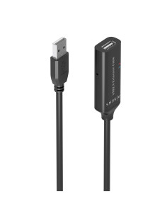 AISENS Cable USB 2.0 Prolongador con Amplificador, Tipo A M-A H, Negro, 10m