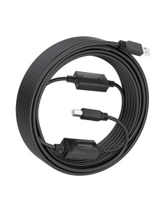 AISENS Cable USB 2.0 con Amplificador, Tipo A M-B M, Negro, 15m 2