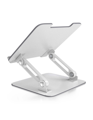 AISENS Soporte de Sobremesa 7-13 Ajustable Para Portatil   Tablet, Plata