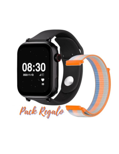 SaveFamily PACK SmartWatch Reloj GPS SaveWatch Plus Negro * Correa de regalo