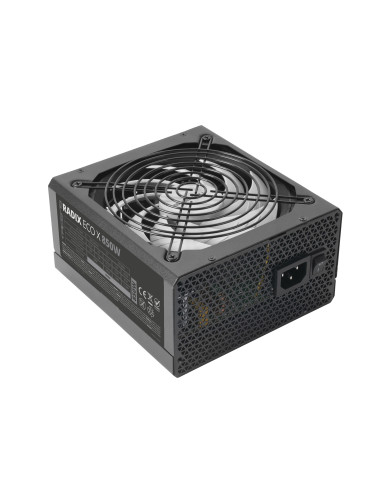 Tacens RADIX ECO X 850, Fuente Alimentación PC ATX 850W, 6 Años Garantía, 87% Eficiencia, Tecnologías SMD y DC-DC, Ventilador