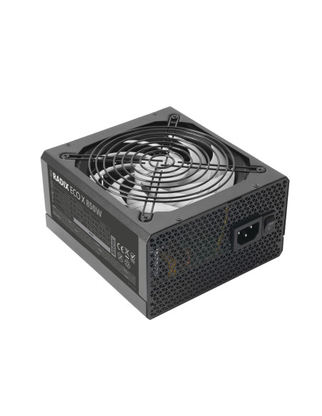 Tacens RADIX ECO X 850, Fuente Alimentación PC ATX 850W, 6 Años Garantía, 87% Eficiencia, Tecnologías SMD y DC-DC, Ventilador