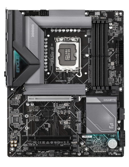 GIGABYTE B860 EAGLE WIFI6E Placa base - CPUs Intel Core Ultra, VRM de 12+1+2+1 fases, hasta 9066MHz DDR5, 1xPCIe 5.0 + 2xPCIe