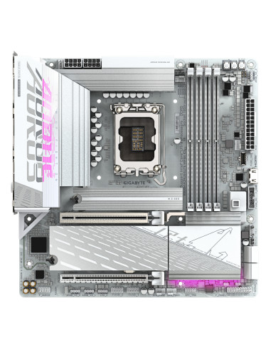 GIGABYTE B860M AORUS ELITE WF6E ICE Placa base - CPUs Intel Core Ultra, VRM de 12+1+2+1 fases, hasta 9200MHz DDR5, 1xPCIe 5.0 +