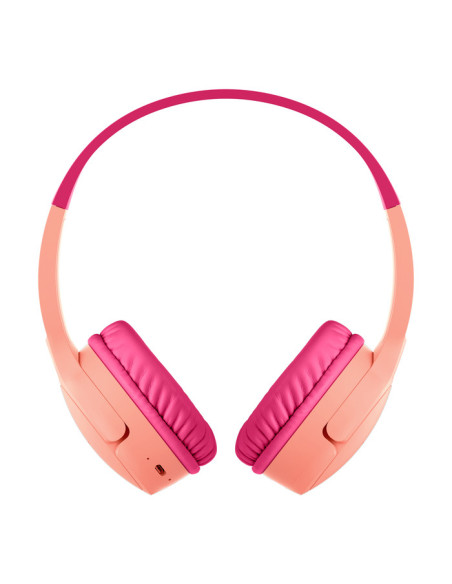 Belkin SoundForm Mini Auriculares Inalámbrico Diadema Llamadas Música USB Tipo C Rosa