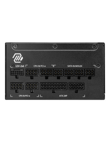 MSI MAG A1250GL PCIE5 unidad de fuente de alimentación 1250 W 24-pin ATX ATX Negro