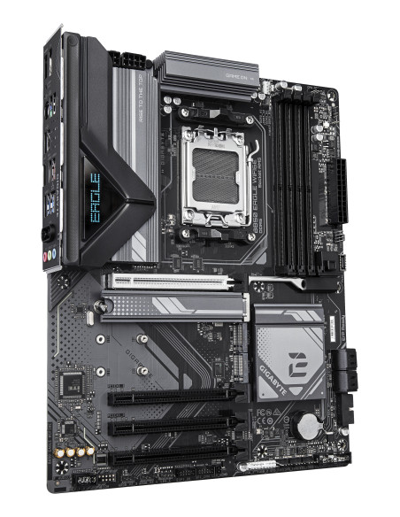 GIGABYTE B850 EAGLE WIFI6E Placa Base - Procesadores AMD Ryzen Serie 9000, VRM digital de 8+2+2 fases, hasta 8200MHz DDR5 (OC),