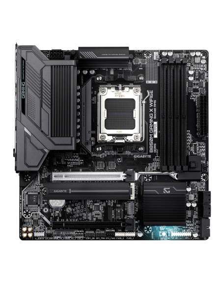 GIGABYTE B850M GAMING X WIFI6E Placa Base - Procesadores AMD Ryzen Serie 9000, VRM Digital 10+2+2 fases, hasta 8200MHz DDR5