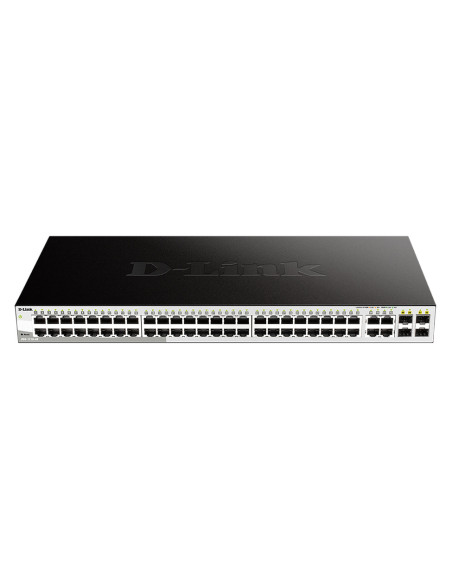 D-Link DGS-1210-48 switch Gestionado L2 Gigabit Ethernet (10 100 1000) 1U Negro