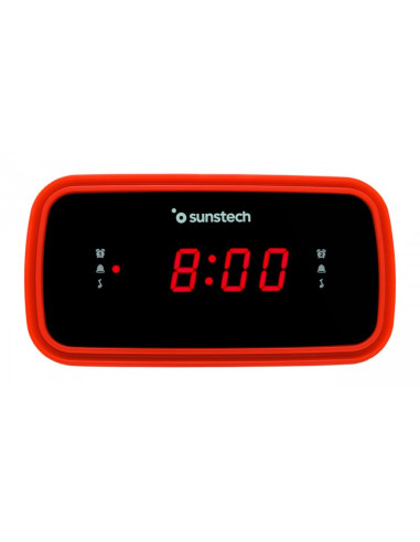 Sunstech FRD60 Reloj Negro, Rojo