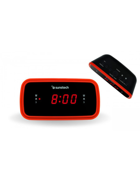 Sunstech FRD60 Reloj Negro, Rojo