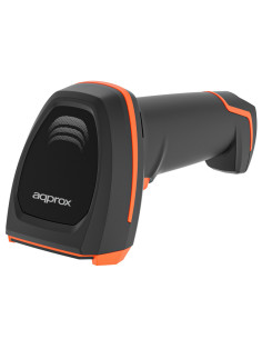Approx appLS24 Lector de códigos de barras portátil 1D 2D Negro, Naranja