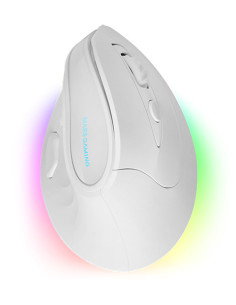Mars Gaming MM-SK, Ratón Gaming Inalámbrico Vertical, Diseño Ergonómico, Iluminación RGB Chroma, Sensor Óptico Pixart 8400DPI,