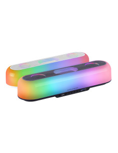Mars Gaming MSB-ORB, Altavoz Portátil + Barra de Sonido 20W, Iluminación Orbilight RGB 360º, Soundbar con Sistema de Triple 2