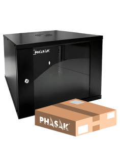 Phasak Mural Rack 19" 7U 530x400 desmontado - Flat Pack - PHO 2007D