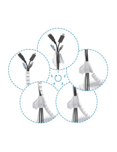 AISENS A151-0918 organizador de cables Universal Pasacables Blanco 1 pieza(s) 2