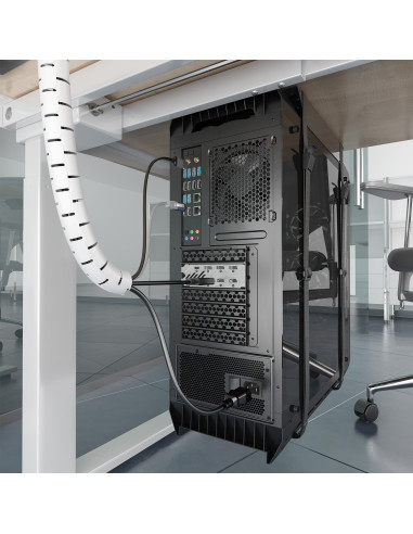 AISENS A151-0919 organizador de cables Universal Pasacables Blanco 1 pieza(s)