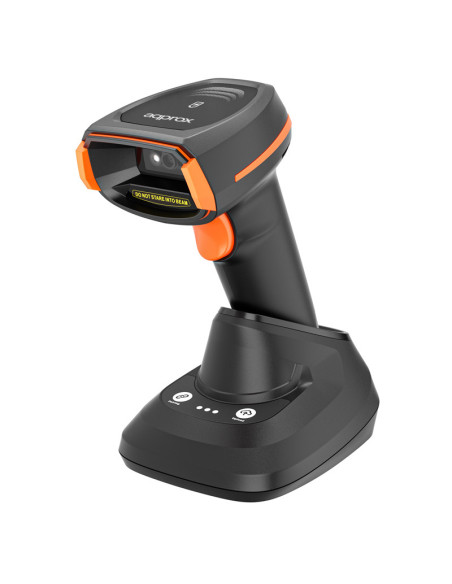 Approx appLS24WSBS Lector de códigos de barras portátil 1D 2D Negro, Naranja