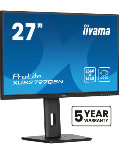 iiyama ProLite XUB2797QSN-B2 pantalla para PC 68,6 cm (27") 2560 x 1440 Pixeles Quad HD LED Negro