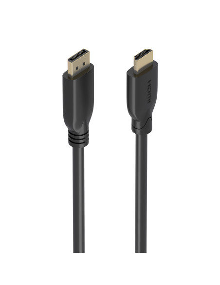 AISENS A125-0920 adaptador de cable de vídeo 5 m DisplayPort HDMI Negro