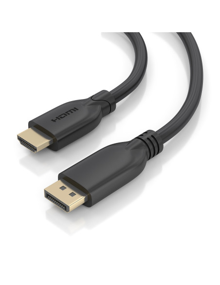 AISENS A125-0921 adaptador de cable de vídeo 7 m DisplayPort HDMI Negro