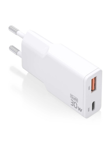AISENS ASCH-30W2P046-W cargador de dispositivo móvil Cámara digital, MP3, MP4, Teléfono móvil, Navegante, Portátil, Consola de