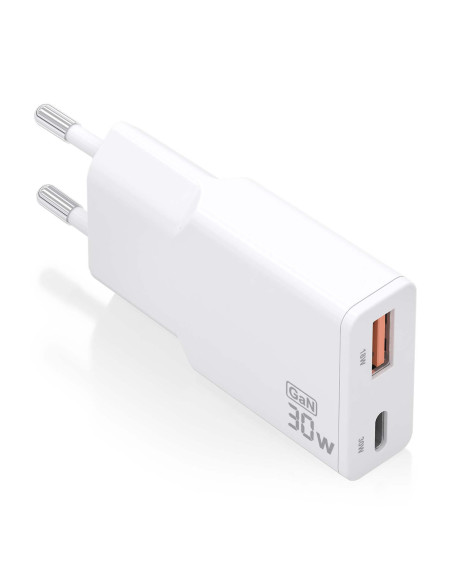AISENS ASCH-30W2P046-W cargador de dispositivo móvil Cámara digital, MP3, MP4, Teléfono móvil, Navegante, Portátil, Consola de