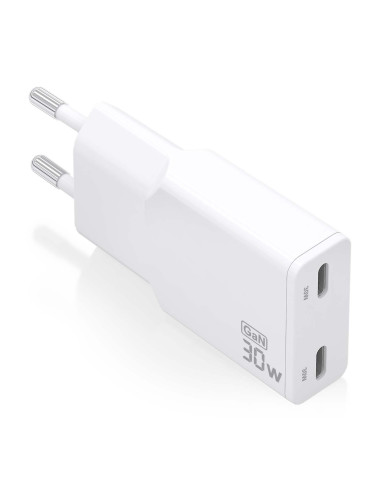 AISENS ASCH-30W2P048-W cargador de dispositivo móvil Cámara digital, MP3, MP4, Teléfono móvil, Navegante, Portátil, Consola de