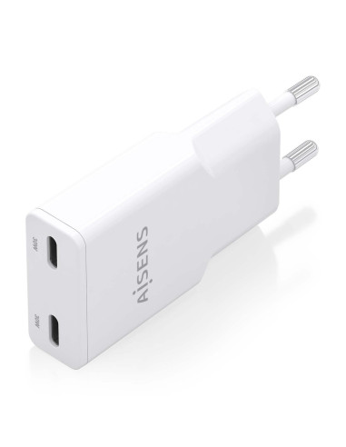 AISENS ASCH-30W2P048-W cargador de dispositivo móvil Cámara digital, MP3, MP4, Teléfono móvil, Navegante, Portátil, Consola de