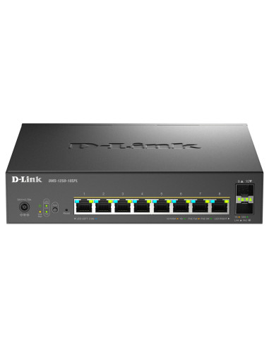 D-Link DMS-1250-10SPL Gestionado L2 L3 2.5G Ethernet (100 1000 2500) Energía sobre Ethernet (PoE) Negro
