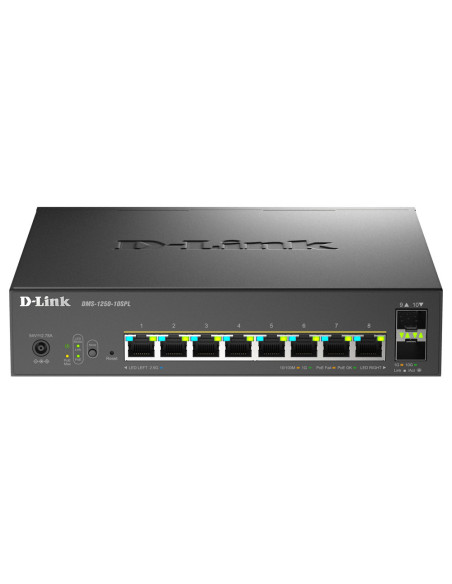 D-Link DMS-1250-10SPL Gestionado L2 L3 2.5G Ethernet (100 1000 2500) Energía sobre Ethernet (PoE) Negro